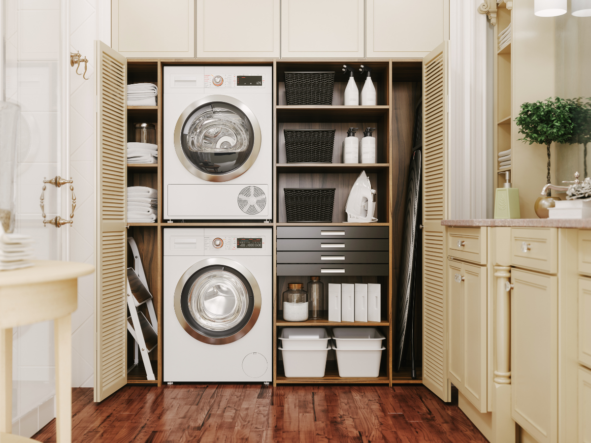 Laundry room shelving ideas